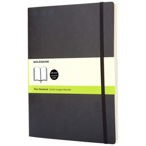 Blocco note Classic con copertina morbida, formato XL - pagina bianca - Gadget.it - 
