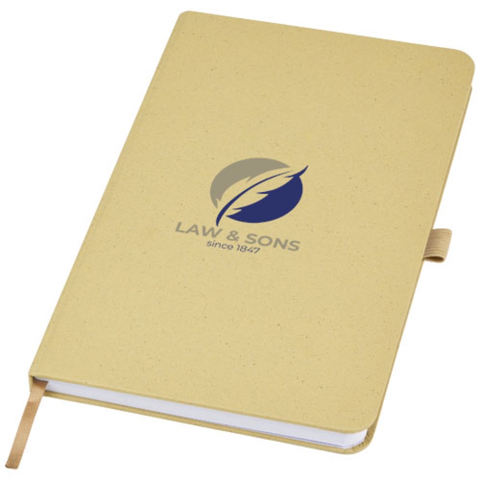 Blocco note con copertina rigida in carta crush Fabianna - Gadget.it - 