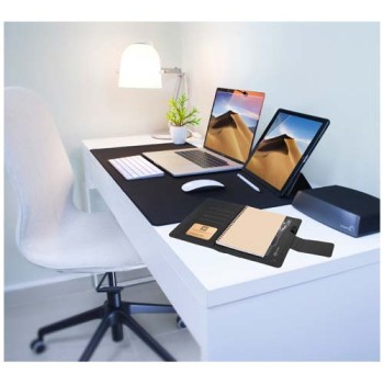 Blocco note con power bank luminoso SCX.design O16 in formato A5 - Gadget.it - 