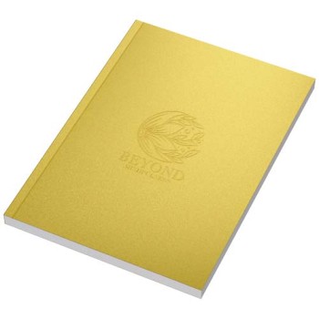 Blocco note formato A5 con copertina morbida metallizzata - 100 fogli Novella Austen - Gadget.it - 