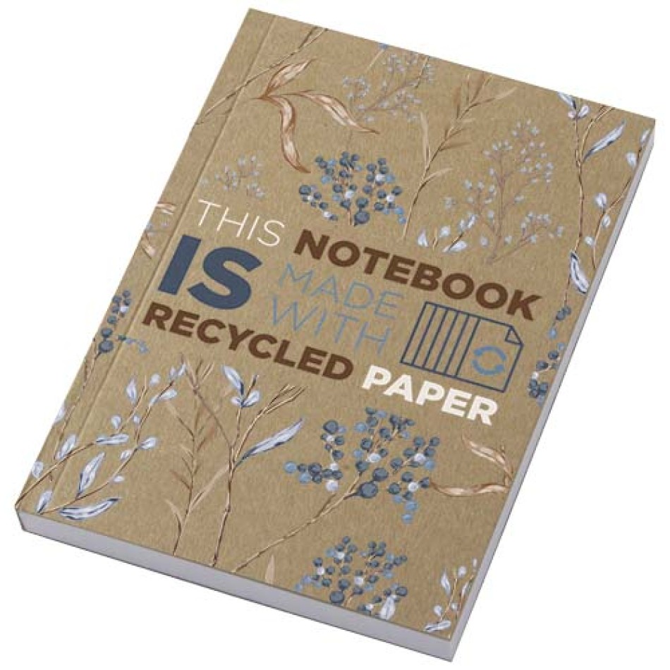 Blocco note formato A6 con copertina morbida in carta kraft riciclata e 100 fogli Novella Austen - Gadget.it - 