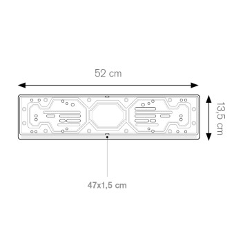Portatarga posteriore auto - Bond - Gadget.it - 