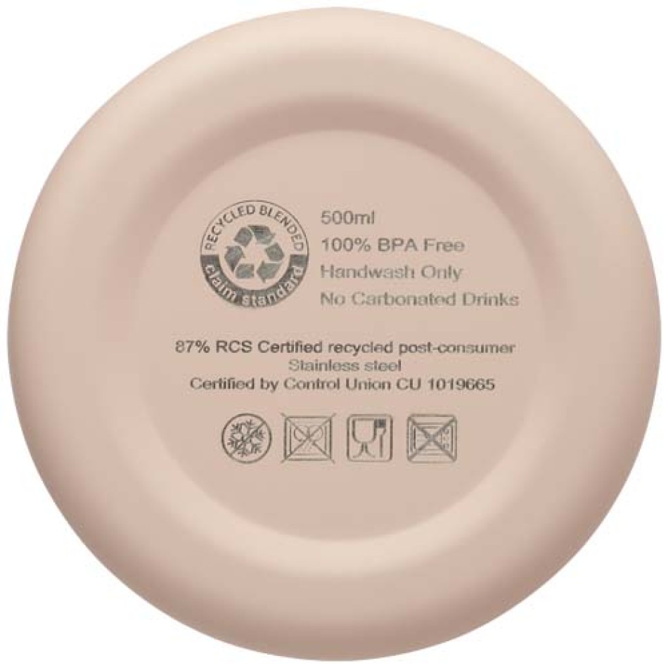 Borraccia con isolamento sottovuoto in rame certificata RCS da 500 ml Spring - Gadget.it - 