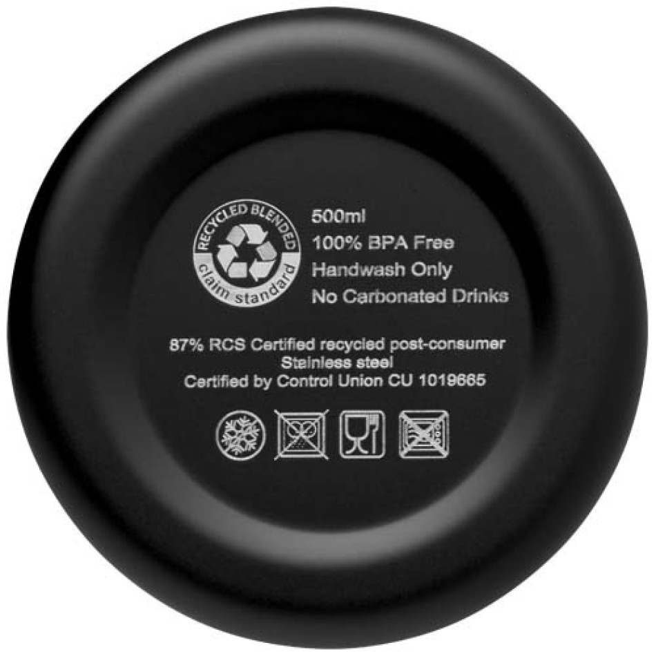 Borraccia con isolamento sottovuoto in rame certificata RCS da 500 ml Spring - Gadget.it - 