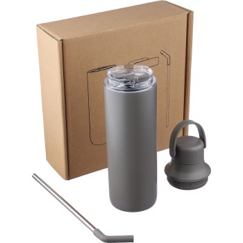 Borraccia in acciaio inox, doppia parete 500 ml Omari - Gadget.it - 