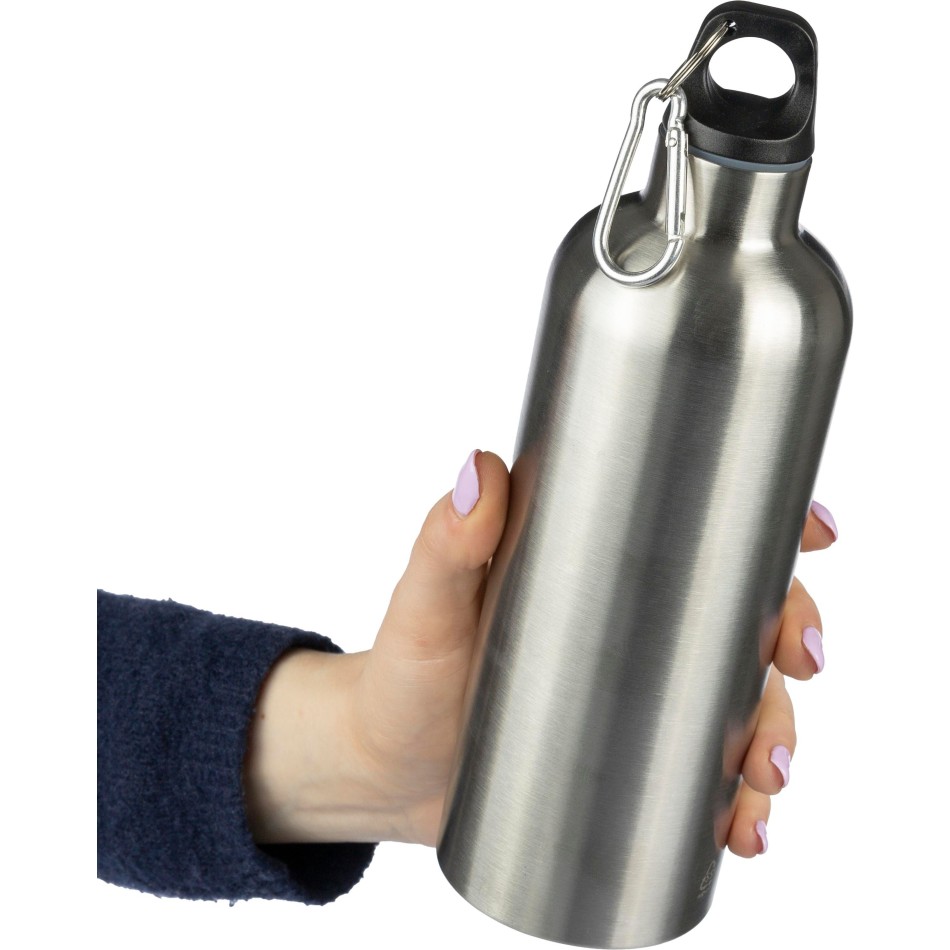 Borraccia in acciaio inox riciclato a parete singola 750 ml Emeric - Gadget.it - 