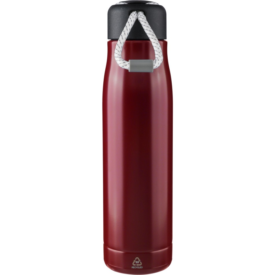 Borraccia in acciaio inox riciclato doppia parete 500 ml Solene - Gadget.it - 
