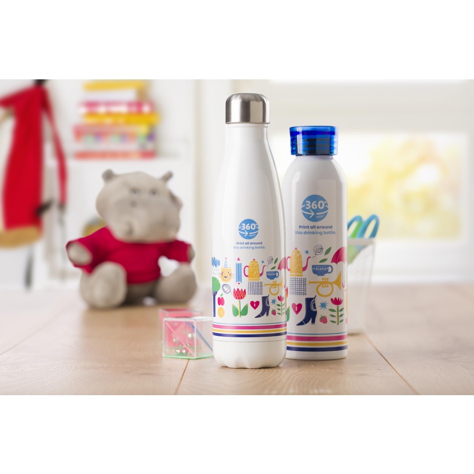 Borraccia in acciaio inox, singola parete, capacità 650 ml Sumatra - Gadget.it - 