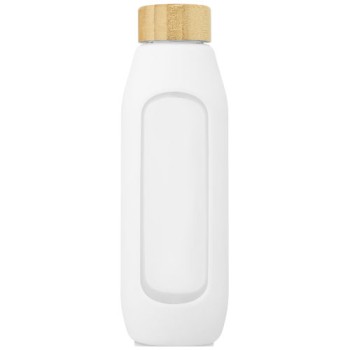 Borraccia in vetro borosilicato da 600 ml con impugnatura in silicone Tidan - Gadget.it - 