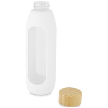 Borraccia in vetro borosilicato da 600 ml con impugnatura in silicone Tidan - Gadget.it - 