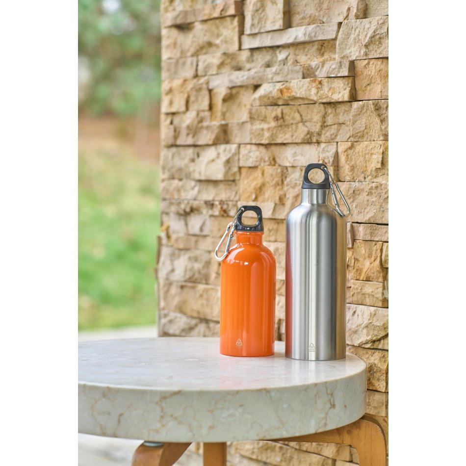 Borraccia in acciaio inox riciclato a parete singola 400 ml Sable - Gadget.it - 
