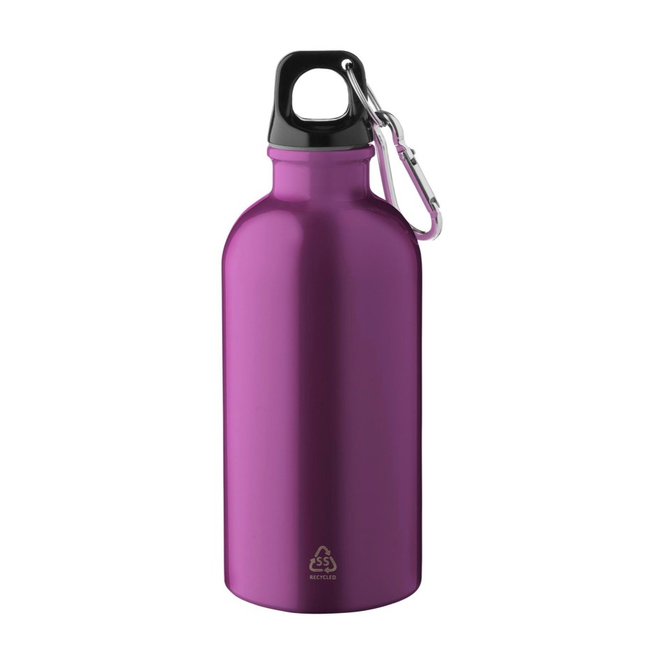Borraccia in acciaio inox riciclato a parete singola 400 ml Sable - Gadget.it - 