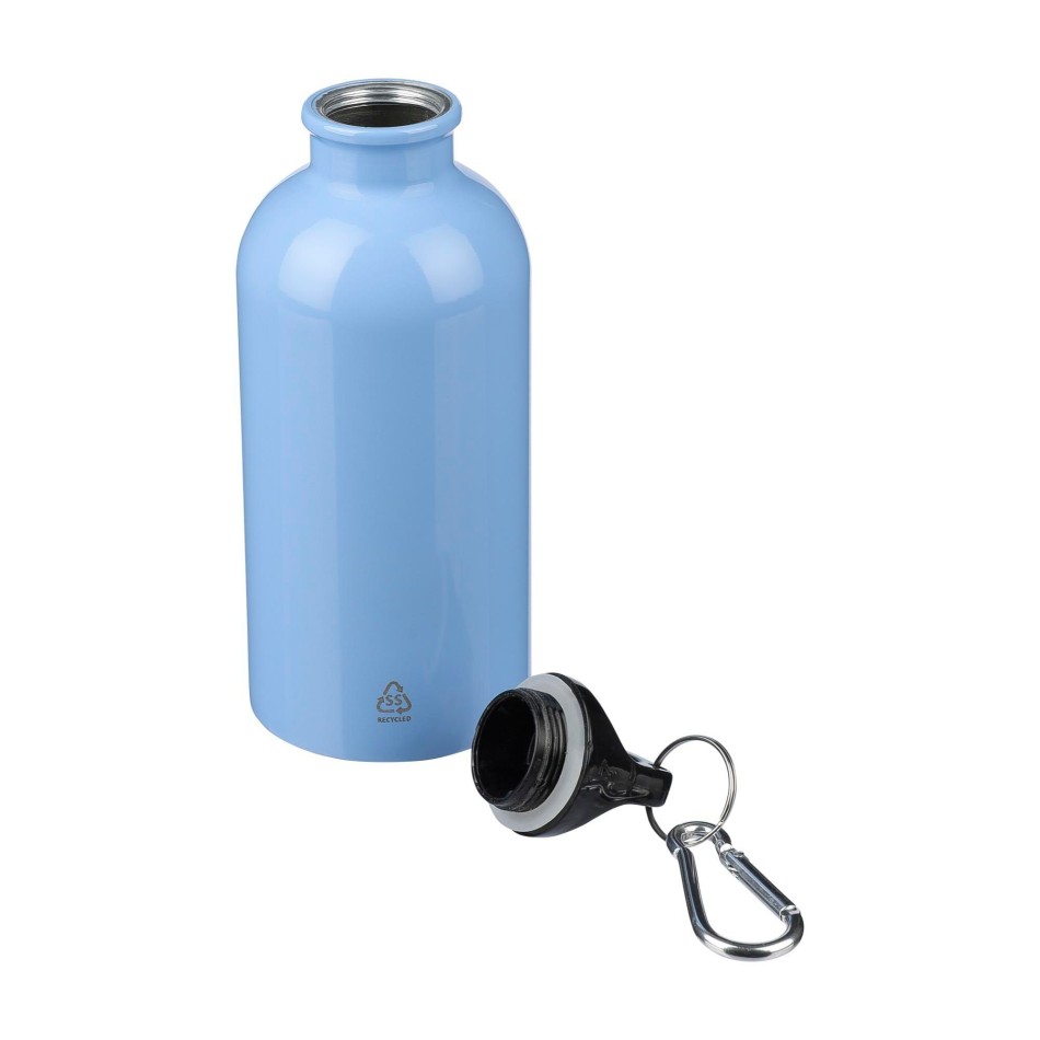 Borraccia in acciaio inox riciclato a parete singola 400 ml Sable - Gadget.it - 