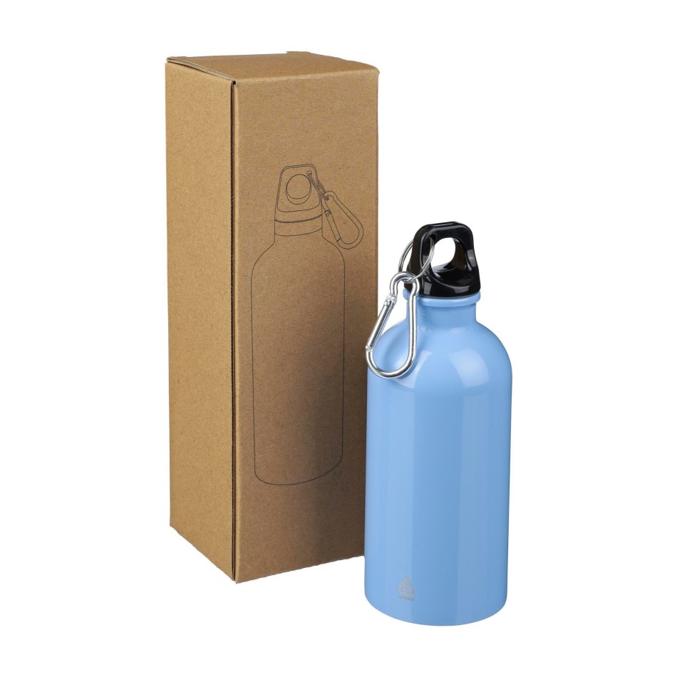 Borraccia in acciaio inox riciclato a parete singola 400 ml Sable - Gadget.it - 