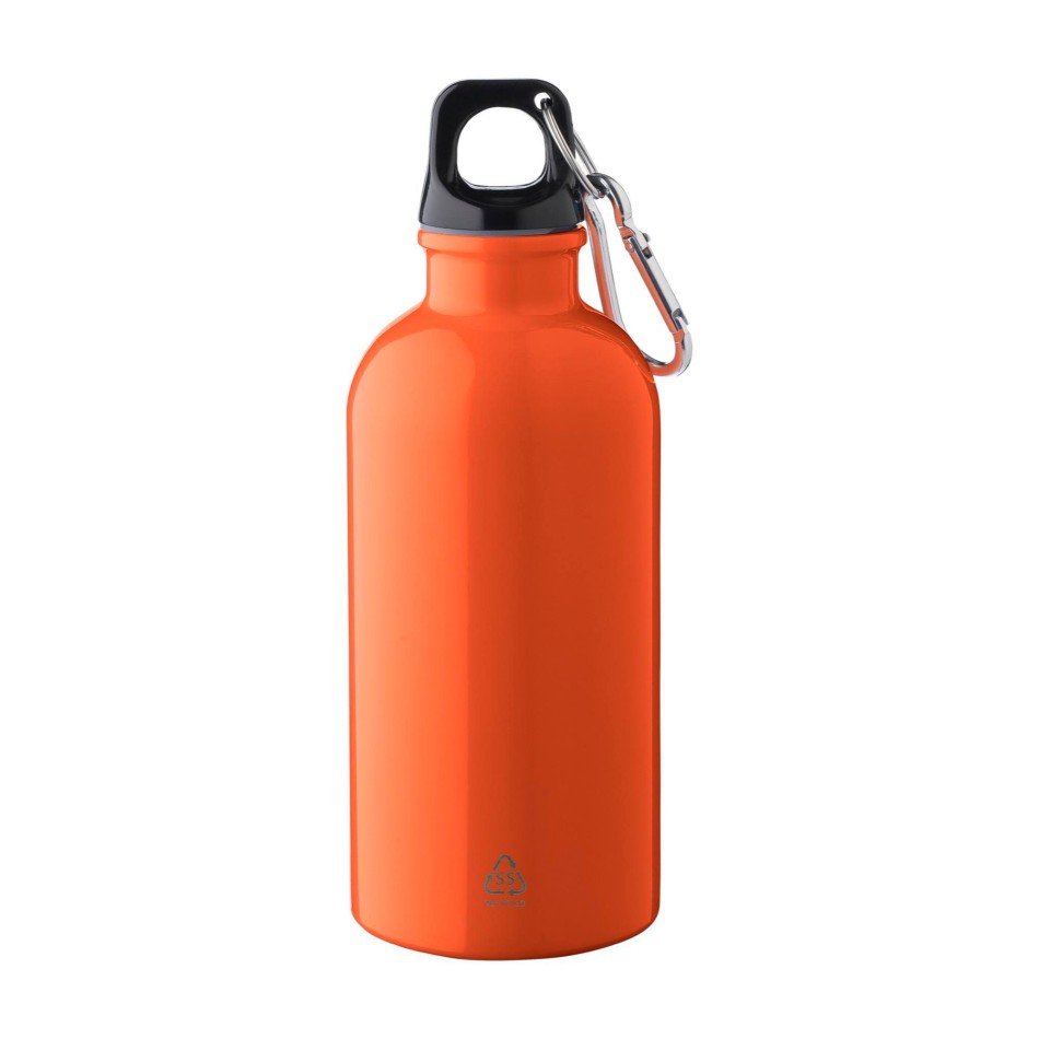 Borraccia in acciaio inox riciclato a parete singola 400 ml Sable - Gadget.it - 