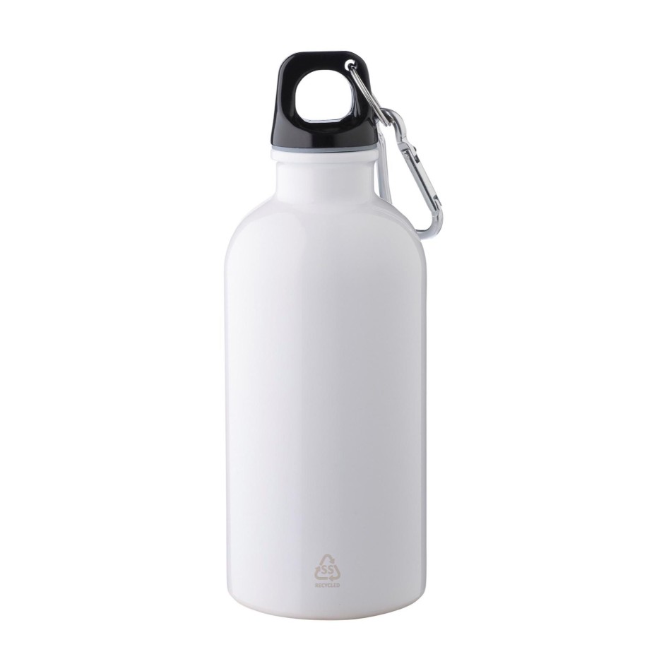 Borraccia in acciaio inox riciclato a parete singola 400 ml Sable - Gadget.it - 
