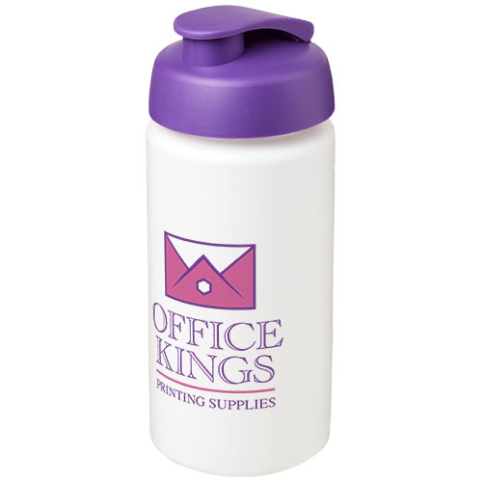 Borraccia sportiva Baseline® Plus da 500 ml con impugnatura e coperchio a scatto - Gadget.it - 