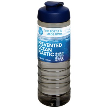 Borraccia sportiva con coperchio a scatto da 750 ml H2O Active® Eco Treble - Gadget.it - 