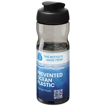 Borraccia sportiva da 650 ml con coperchio a scatto H2O Active® Eco Base - Gadget.it - 