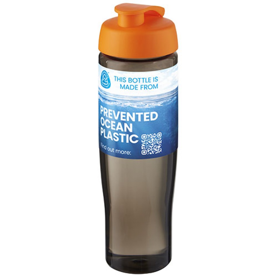 Borraccia sportiva da 700 ml con coperchio a scatto H2O Active® Eco Tempo - Gadget.it - 