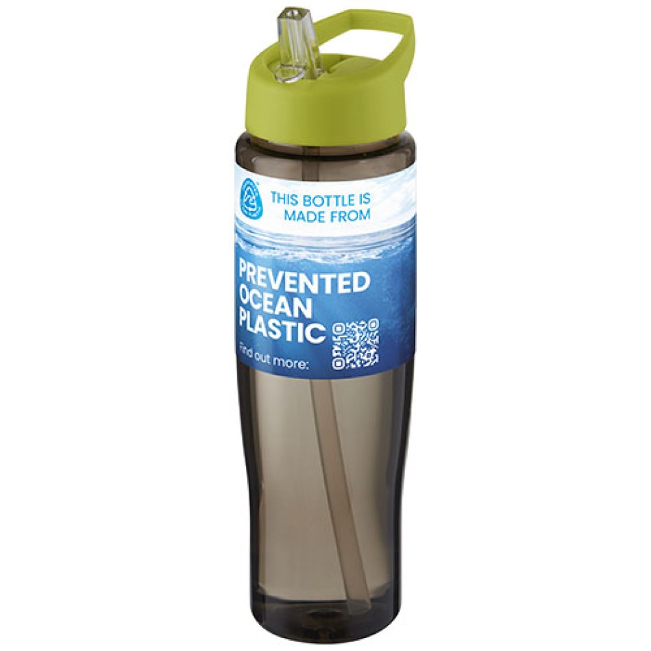 Borraccia sportiva da 700 ml con coperchio con beccuccio H2O Active® Eco Tempo - Gadget.it - 