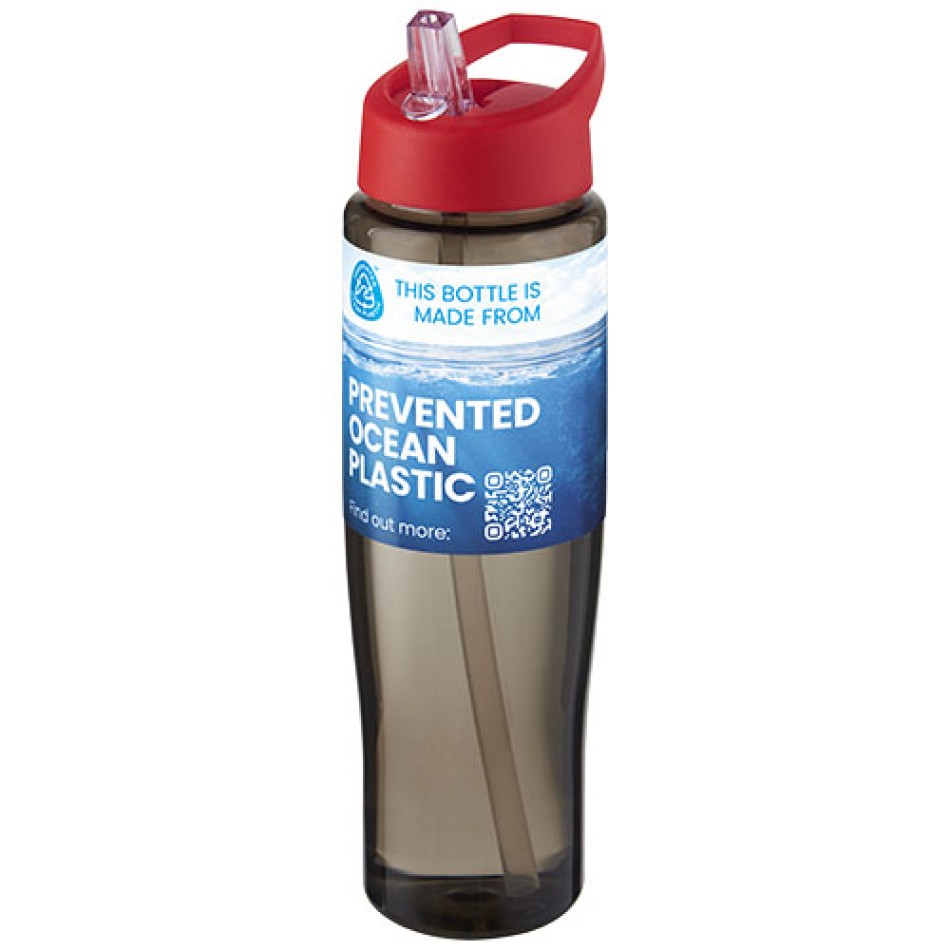 Borraccia sportiva da 700 ml con coperchio con beccuccio H2O Active® Eco Tempo - Gadget.it - 