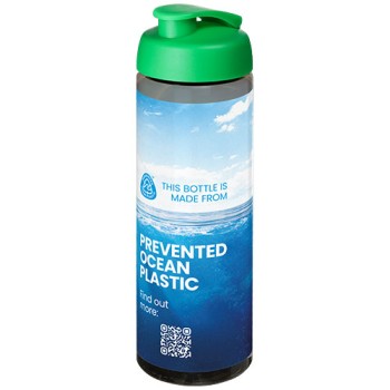 Borraccia sportiva da 850 ml con coperchio a scatto H2O Active® Eco Vibe - Gadget.it - 
