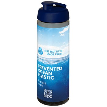 Borraccia sportiva da 850 ml con coperchio a scatto H2O Active® Eco Vibe - Gadget.it - 