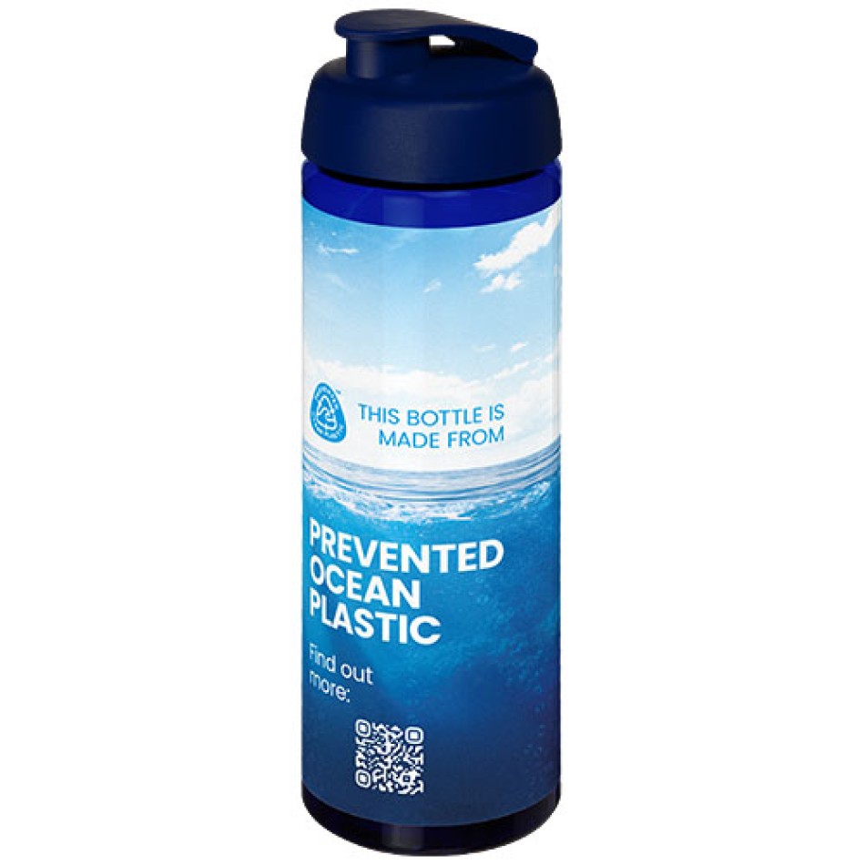 Borraccia sportiva da 850 ml con coperchio a scatto H2O Active® Eco Vibe - Gadget.it - 