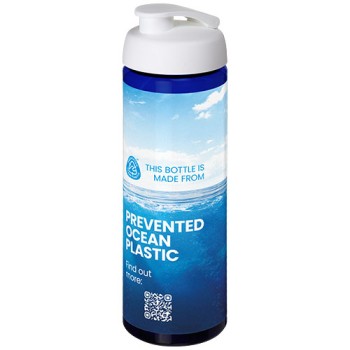 Borraccia sportiva da 850 ml con coperchio a scatto H2O Active® Eco Vibe - Gadget.it - 
