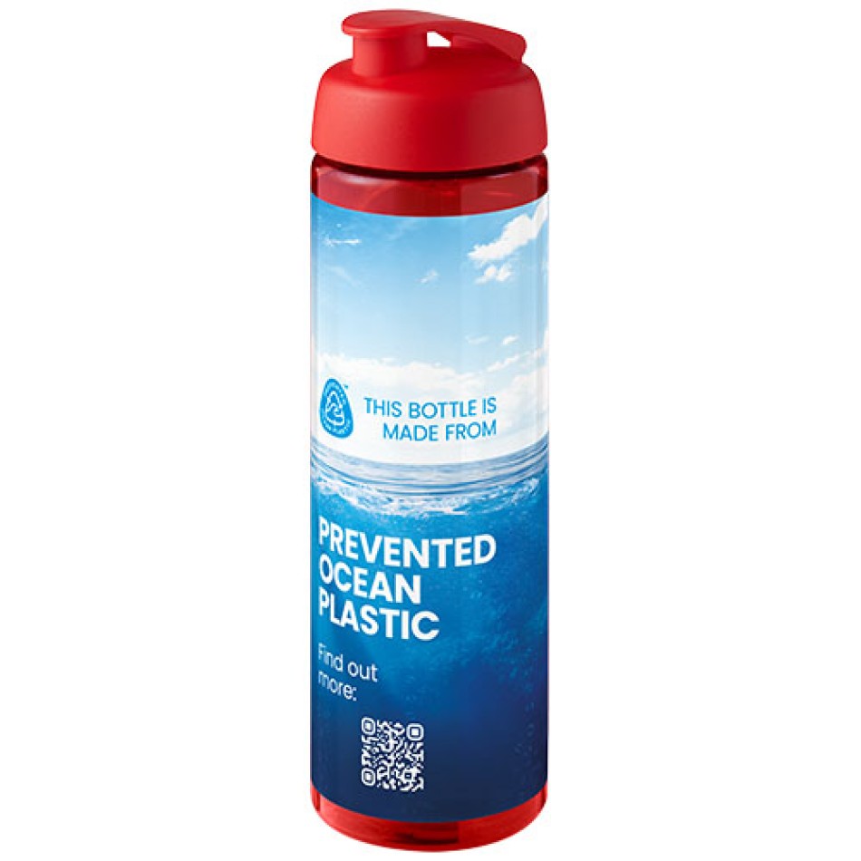 Borraccia sportiva da 850 ml con coperchio a scatto H2O Active® Eco Vibe - Gadget.it - 