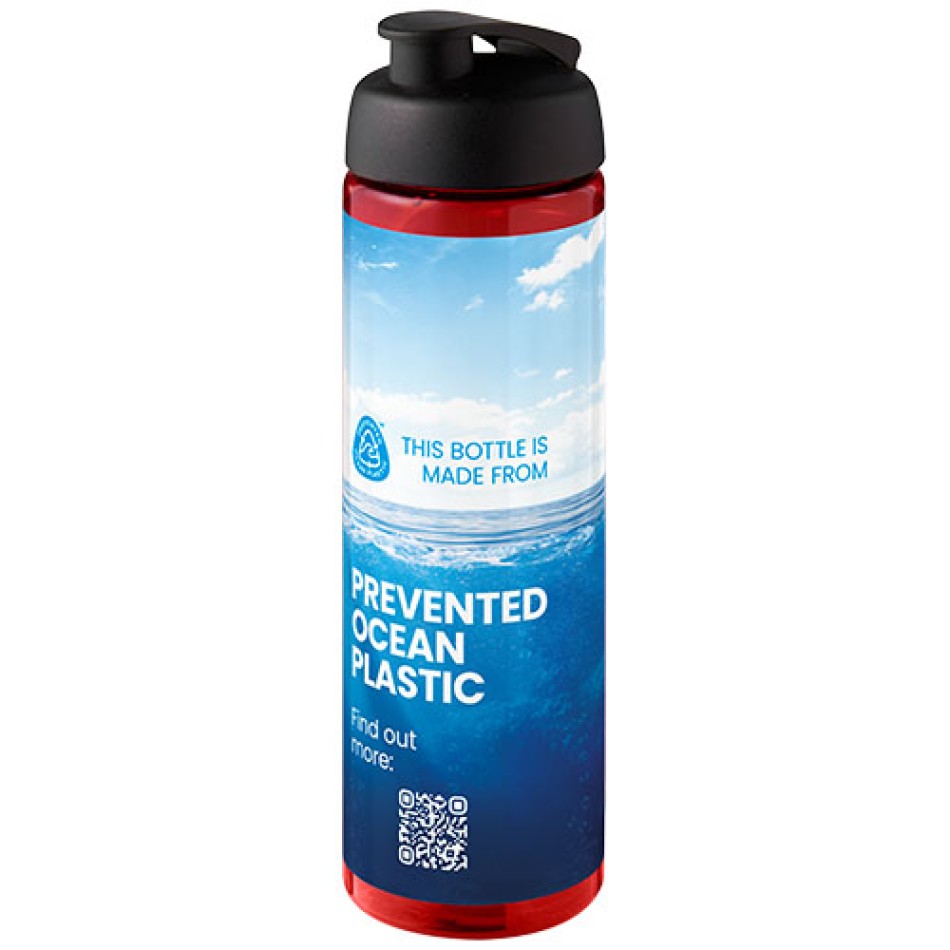 Borraccia sportiva da 850 ml con coperchio a scatto H2O Active® Eco Vibe - Gadget.it - 