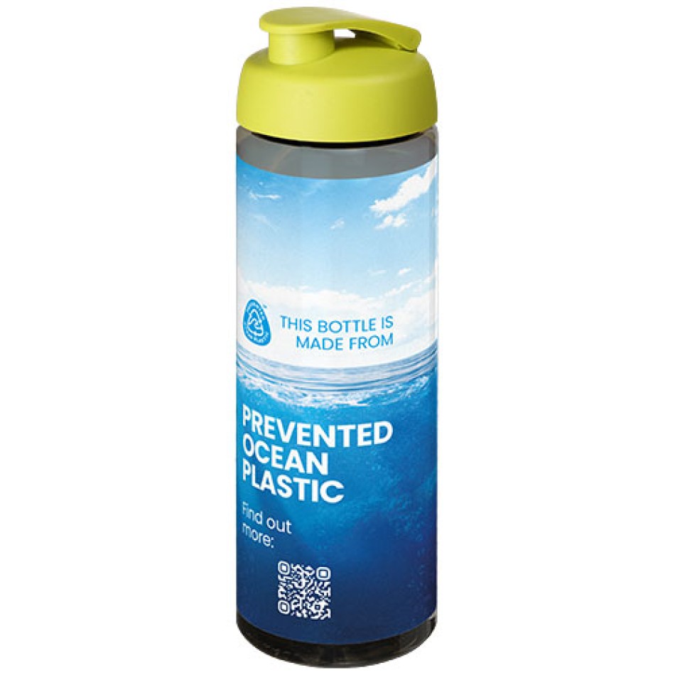 Borraccia sportiva da 850 ml con coperchio a scatto H2O Active® Eco Vibe - Gadget.it - 
