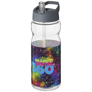 Borraccia sportiva H2O Active® Base da 650 ml con coperchio con beccuccio - Gadget.it - 