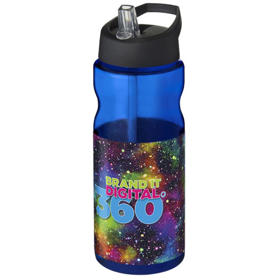 Borraccia sportiva H2O Active® Base da 650 ml con coperchio con beccuccio - Gadget.it - 