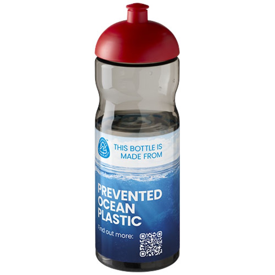 Borraccia sportiva H2O Active® Eco Base da 650 ml con coperchio a cupola - Gadget.it - 