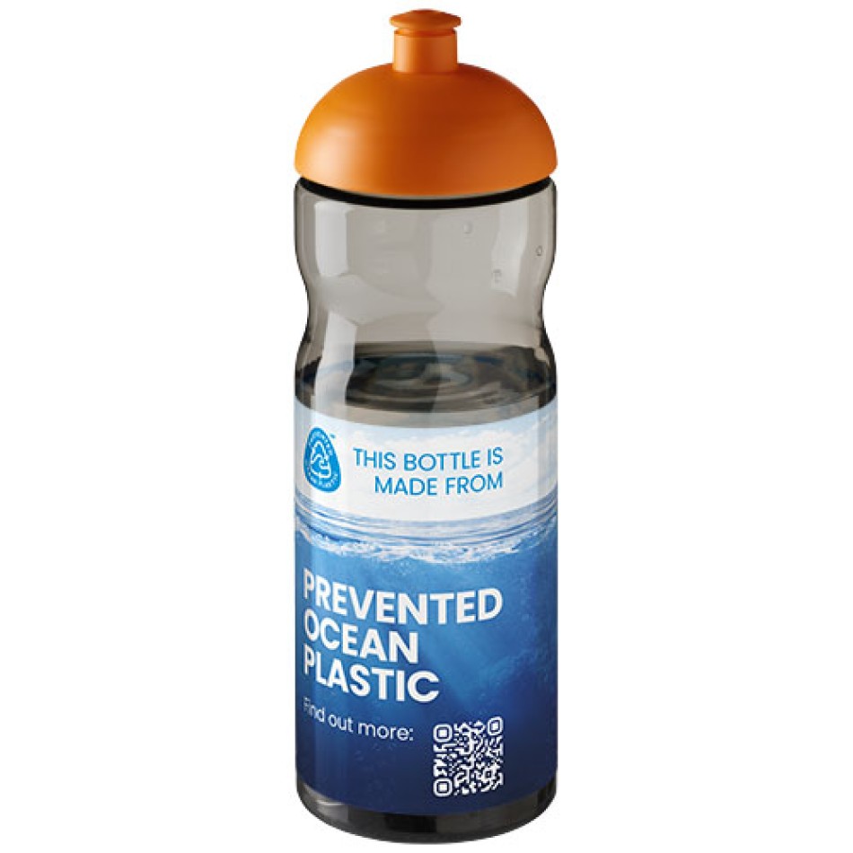 Borraccia sportiva H2O Active® Eco Base da 650 ml con coperchio a cupola - Gadget.it - 