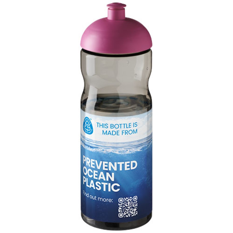 Borraccia sportiva H2O Active® Eco Base da 650 ml con coperchio a cupola - Gadget.it - 
