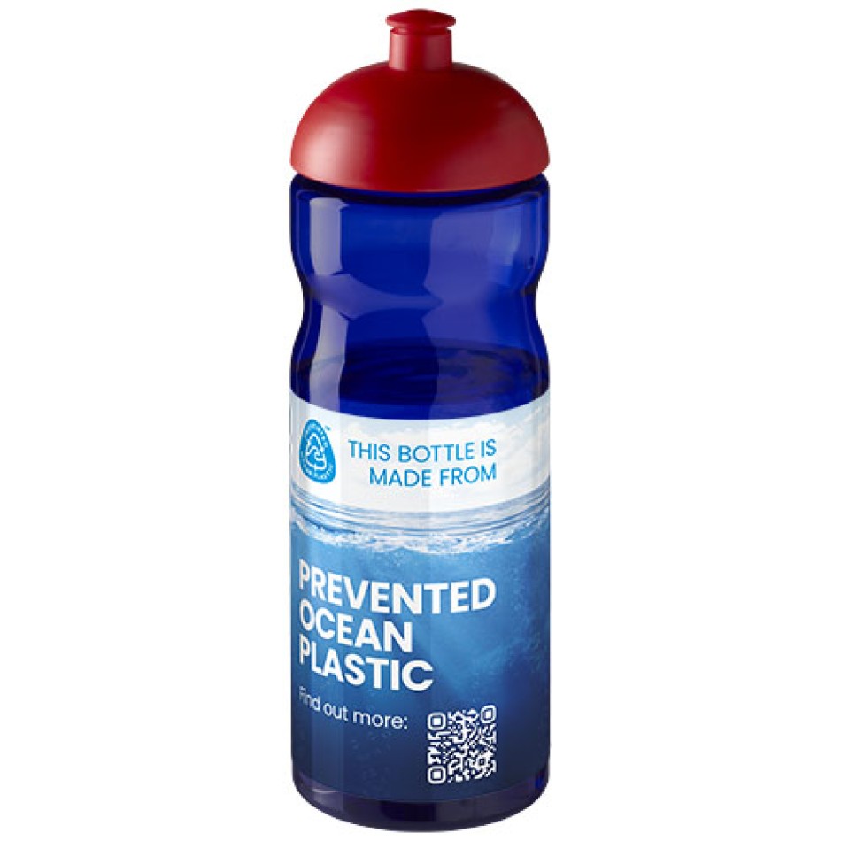 Borraccia sportiva H2O Active® Eco Base da 650 ml con coperchio a cupola - Gadget.it - 