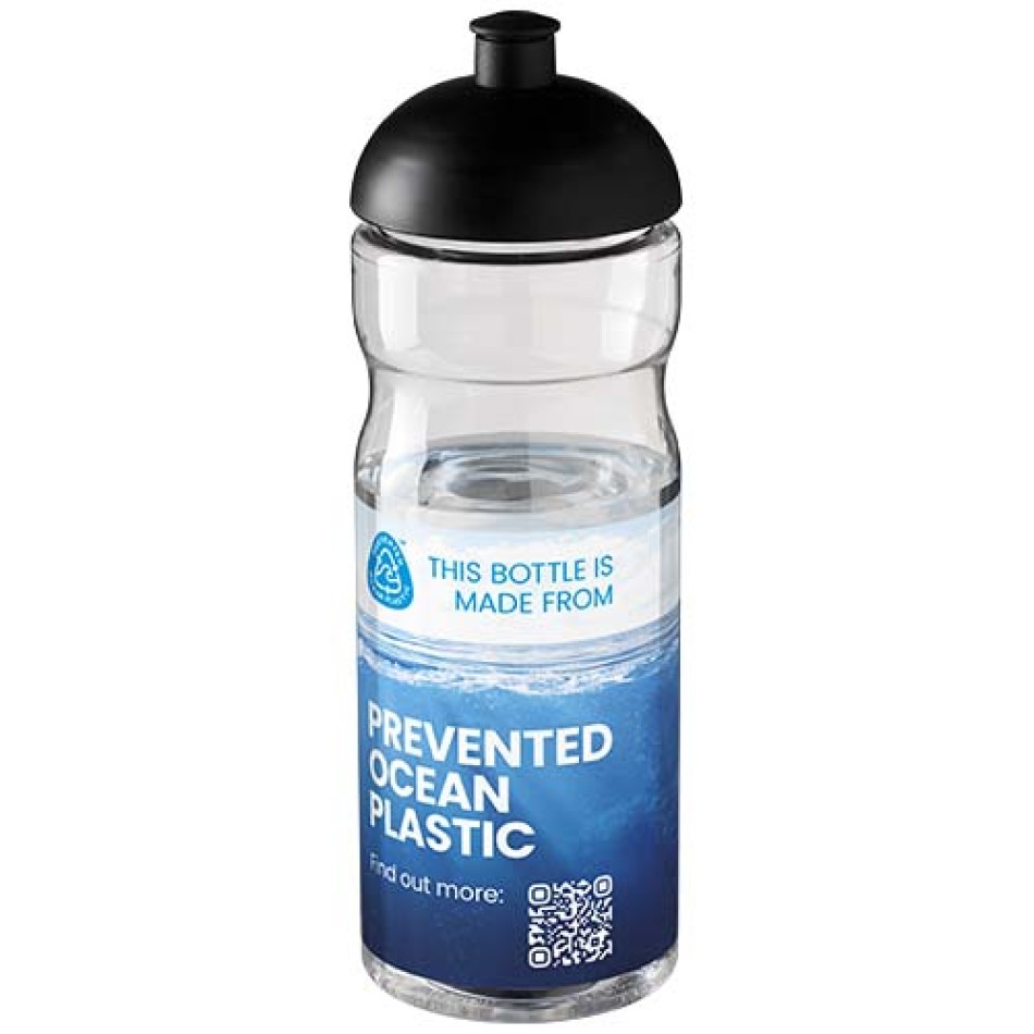 Borraccia sportiva H2O Active® Eco Base da 650 ml con coperchio a cupola - Gadget.it - 