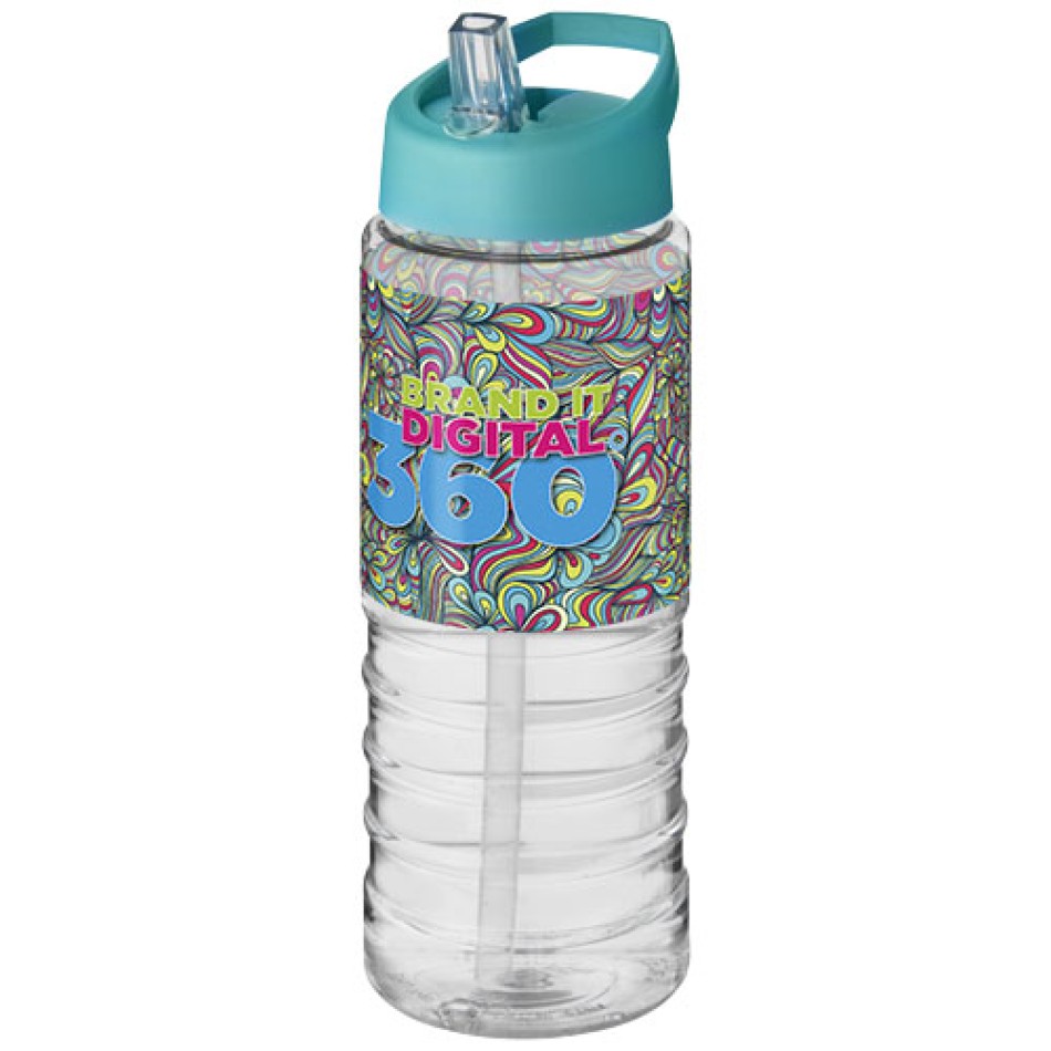 Borraccia sportiva H2O Active® Treble da 750 ml con coperchio con beccuccio - Gadget.it - 