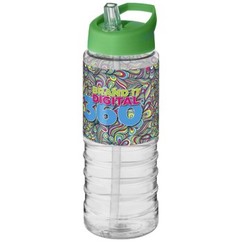 Borraccia sportiva H2O Active® Treble da 750 ml con coperchio con beccuccio - Gadget.it - 