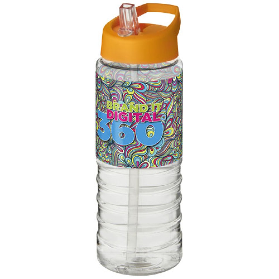 Borraccia sportiva H2O Active® Treble da 750 ml con coperchio con beccuccio - Gadget.it - 