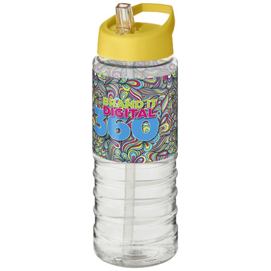Borraccia sportiva H2O Active® Treble da 750 ml con coperchio con beccuccio - Gadget.it - 
