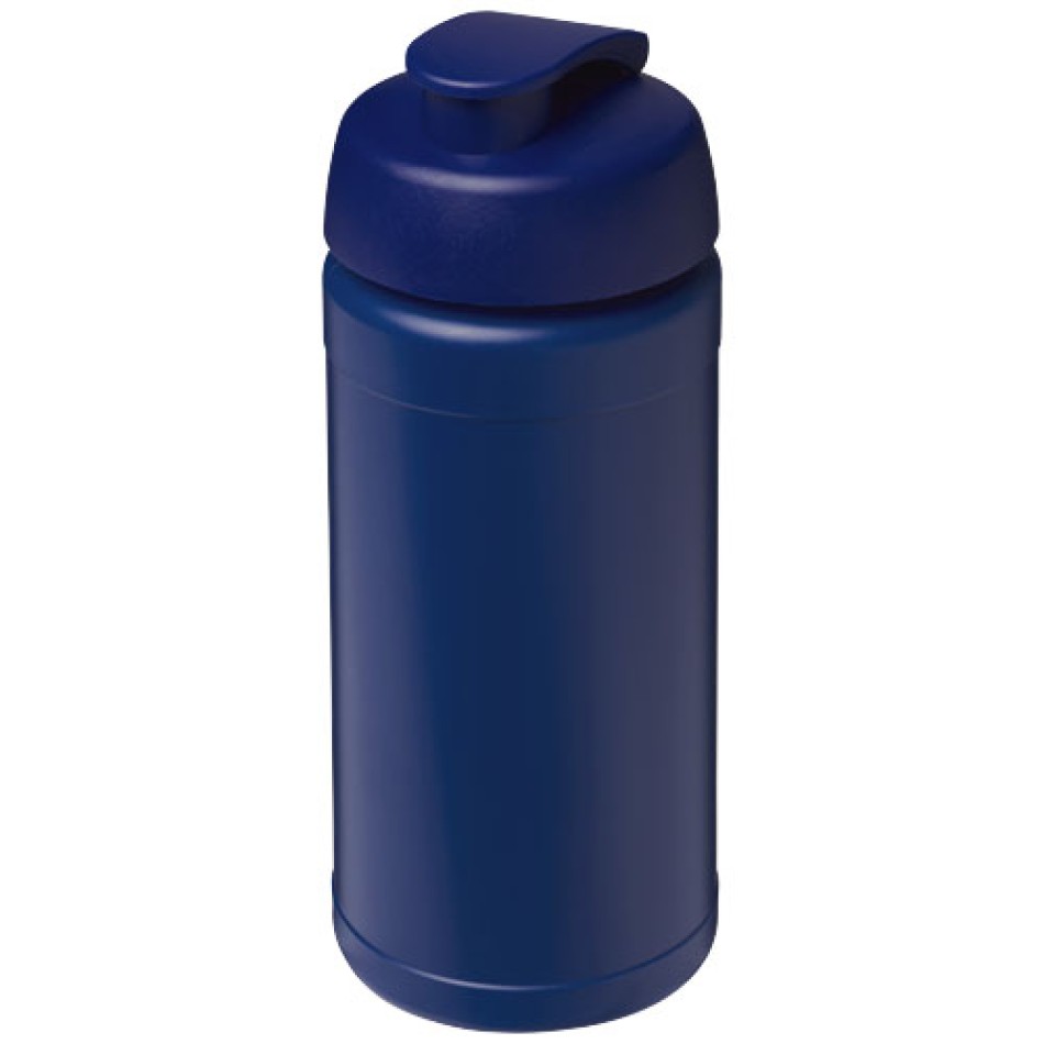 Borraccia sportiva in materiale riciclato con coperchio a scatto da 500 ml Baseline - Gadget.it - 