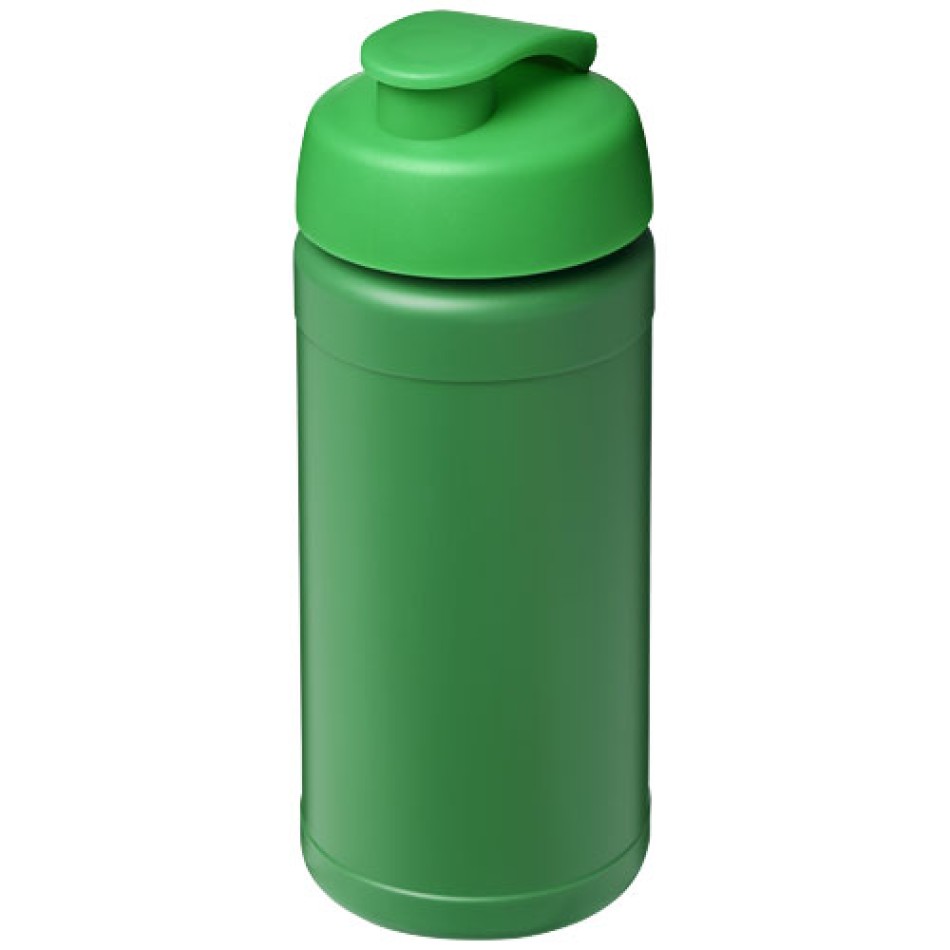 Borraccia sportiva in materiale riciclato con coperchio a scatto da 500 ml Baseline - Gadget.it - 