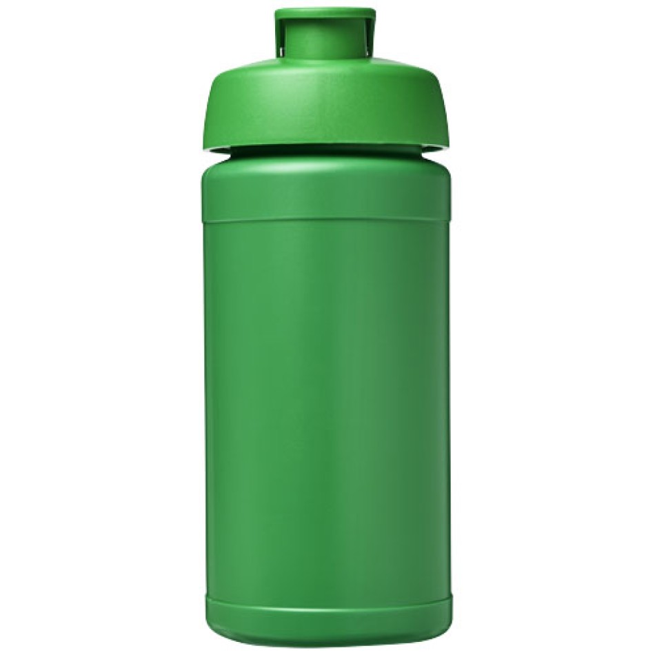 Borraccia sportiva in materiale riciclato con coperchio a scatto da 500 ml Baseline - Gadget.it - 