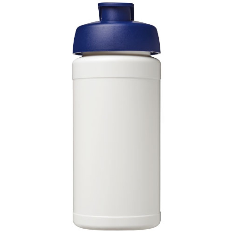 Borraccia sportiva in materiale riciclato con coperchio a scatto da 500 ml Baseline - Gadget.it - 