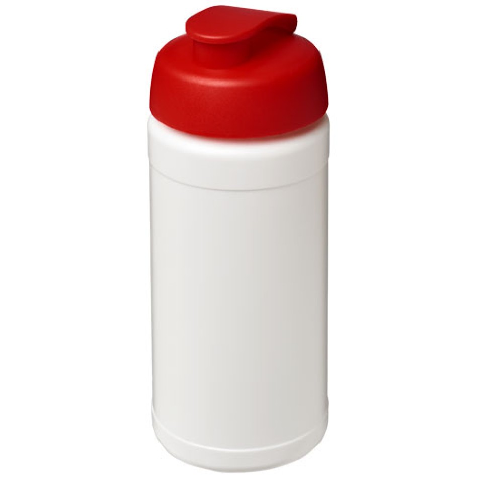 Borraccia sportiva in materiale riciclato con coperchio a scatto da 500 ml Baseline - Gadget.it - 