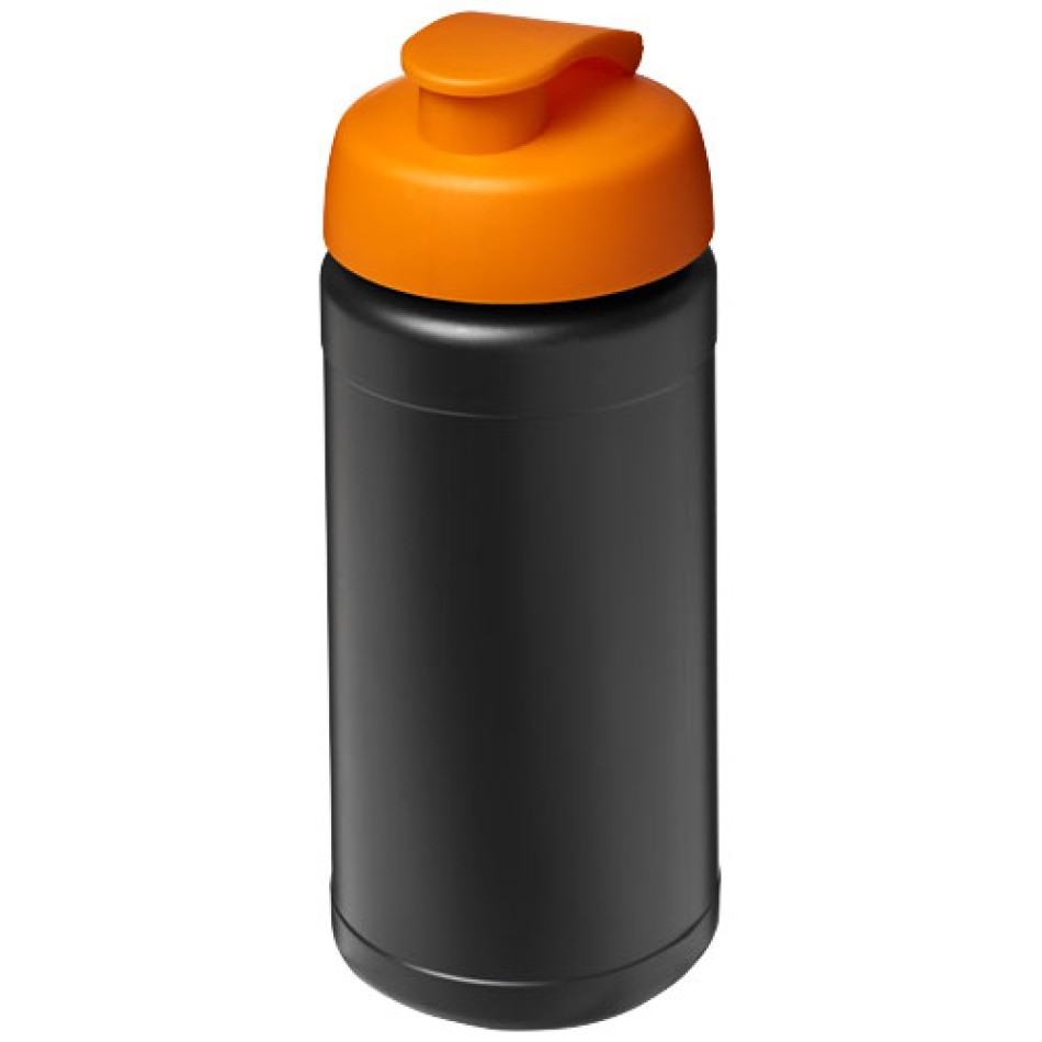 Borraccia sportiva in materiale riciclato con coperchio a scatto da 500 ml Baseline - Gadget.it - 